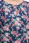 Блуза "Олси" 1610013/6 ОЛСИ (Розы на синем)