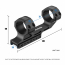 Кольца для прицела (Spina Optics) 30-34мм One Piece High Picatinny