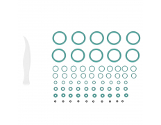 Набор (POINT) O-Ring Set (7 размеров по 10 шт.)